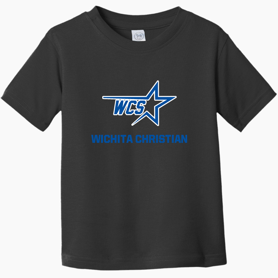 Wichita Christian Stars <span class="pdp-name-mascot">Wichita Christian Stars</span> Rabbit Skins Toddler Fine Jersey T-Shirt