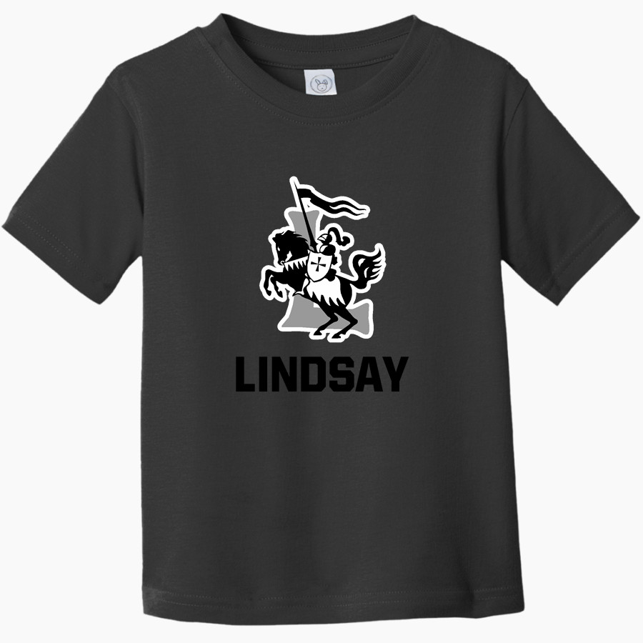 LINDSAY HIGH SCHOOL KNIGHTS <span class="pdp-name-mascot">LINDSAY KNIGHTS</span> Rabbit Skins Toddler Fine Jersey T-Shirt