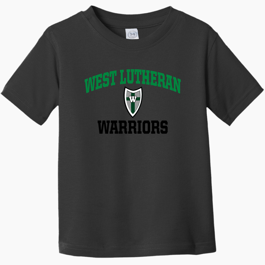 West Lutheran Warriors Rabbit Skins Toddler Fine Jersey T-Shirt