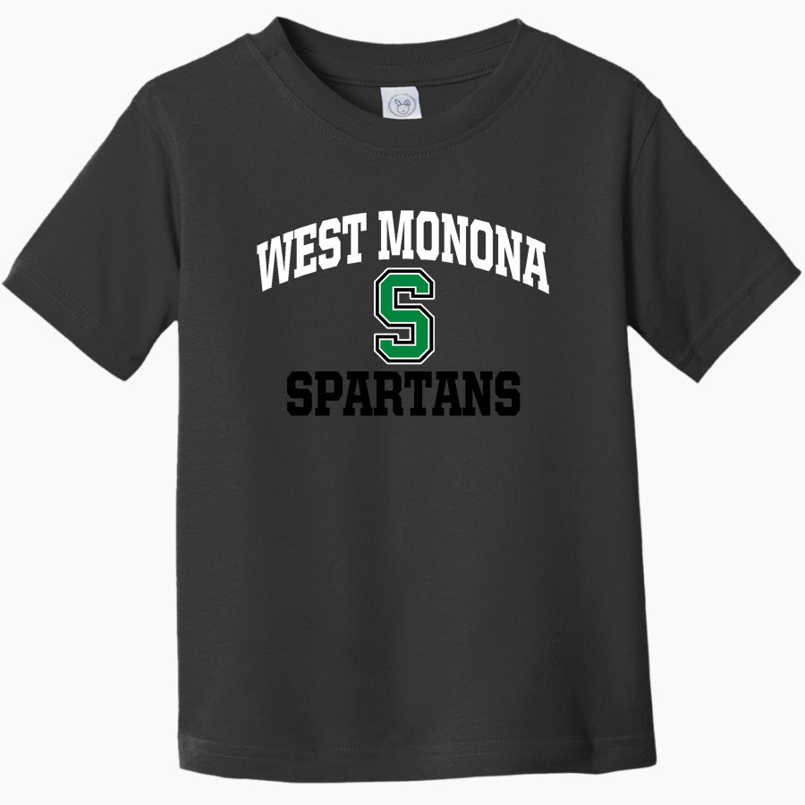 WEST MONONA HIGH SCHOOL SPARTANS <span class="pdp-name-mascot">WEST MONONA SPARTANS</span> Rabbit Skins Toddler Fine Jersey T-Shirt