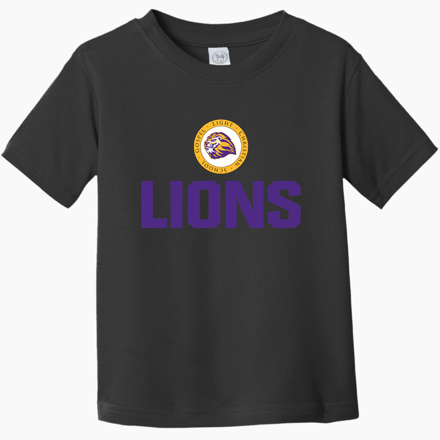 Gospel Light Christian Lions <span class="pdp-name-mascot">Gospel Light Christian School Lions</span> Rabbit Skins Toddler Fine Jersey T-Shirt