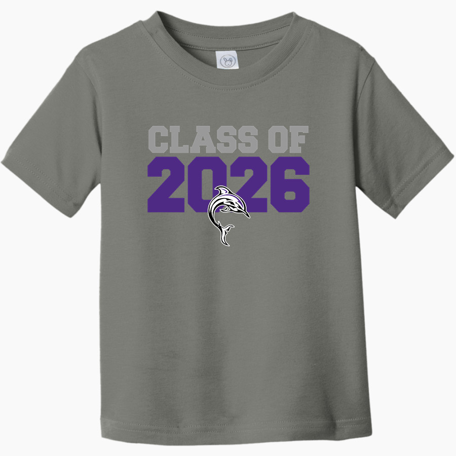 Bergman Dolphins <span class="pdp-name-mascot">Frank V. Bergman Elementary Dolphins</span> Rabbit Skins Toddler Fine Jersey T-Shirt