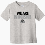 NIKISKI HIGH SCHOOL BULLDOGS <span class="pdp-name-mascot">NIKISKI BULLDOGS</span> Rabbit Skins Toddler Fine Jersey T-Shirt Front Thumbnail