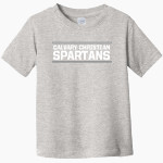 Calvary Christian Spartans <span class="pdp-name-mascot">Calvary Christian Spartans</span> Rabbit Skins Toddler Fine Jersey T-Shirt Front Thumbnail
