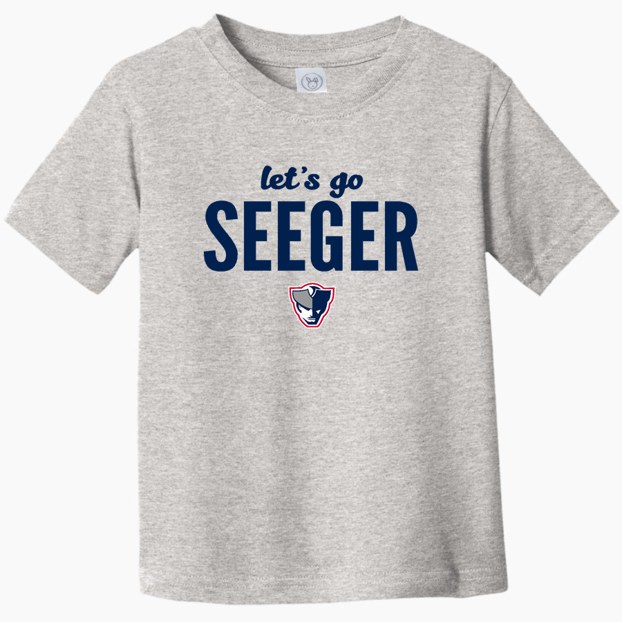 SEEGER HIGH SCHOOL PATRIOTS Rabbit Skins Toddler Fine Jersey T-Shirt