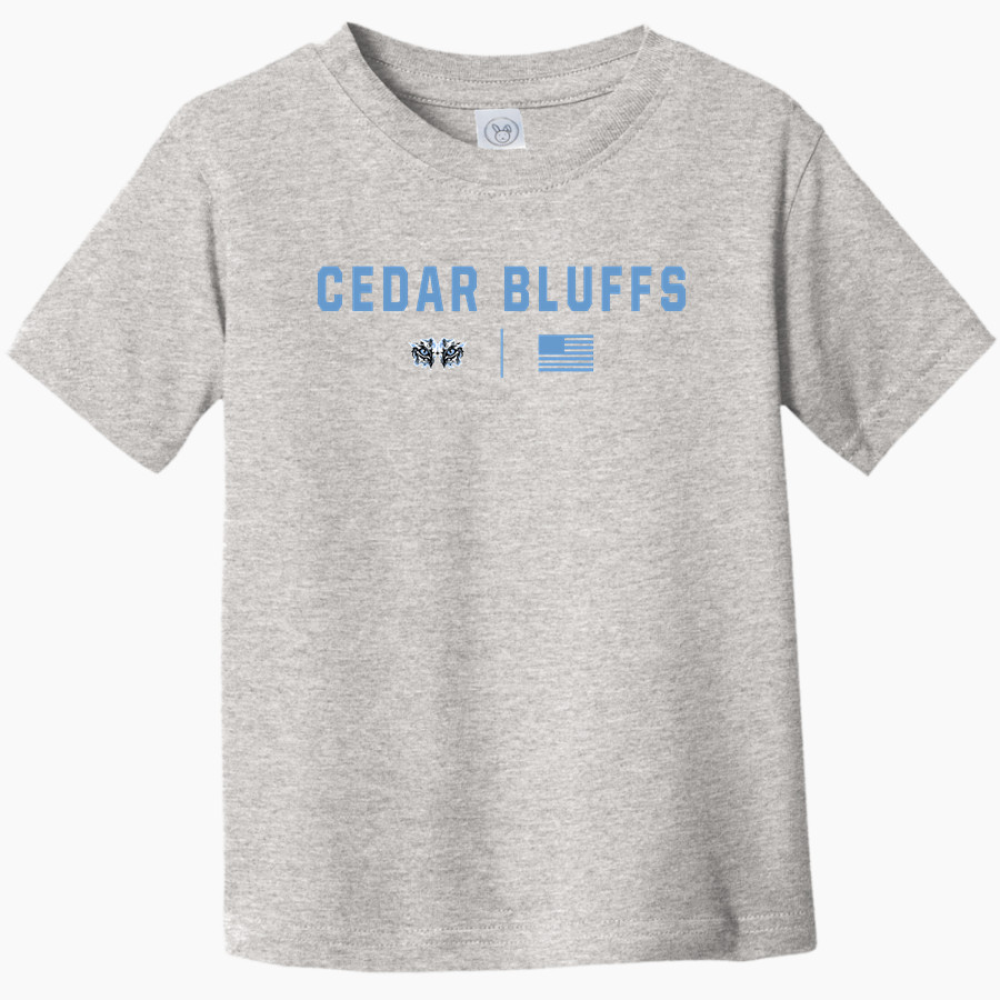 Cedar Bluffs Wildcats <span class="pdp-name-mascot">Cedar Bluffs Wildcats</span> Rabbit Skins Toddler Fine Jersey T-Shirt