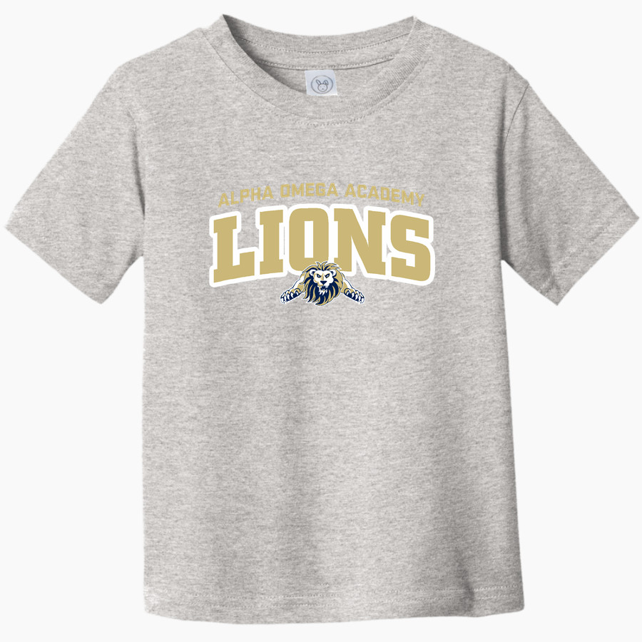 ALPHA OMEGA ACADEMY LIONS <span class="pdp-name-mascot">ALPHA OMEGA ACADEMY LIONS</span> Rabbit Skins Toddler Fine Jersey T-Shirt