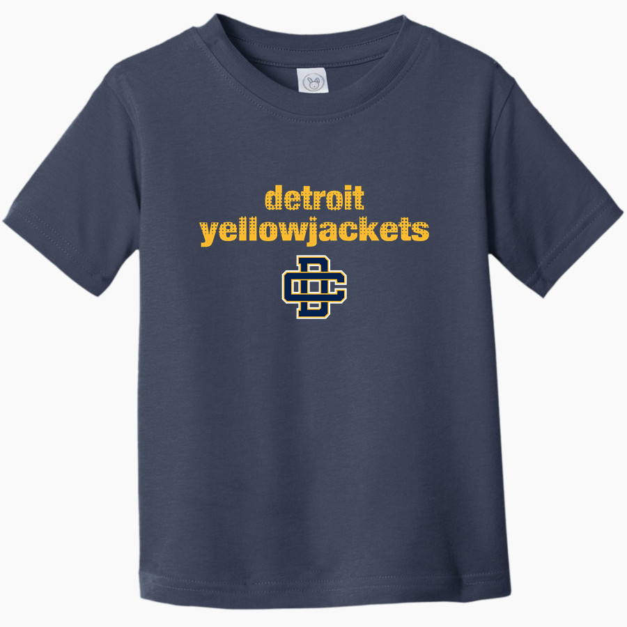 DETROIT COUNTRY DAY SCHOOL YELLOWJACKETS <span class="pdp-name-mascot">DETROIT YELLOWJACKETS</span> Rabbit Skins Toddler Fine Jersey T-Shirt