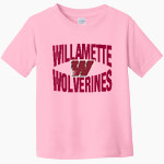 Willamette Wolverines <span class="pdp-name-mascot">Willamette Wolverines</span> Rabbit Skins Toddler Fine Jersey T-Shirt Front Thumbnail