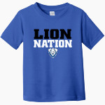 CENTRAL BAPTIST CHRISTIAN SCHOOL LIONS Rabbit Skins Toddler Fine Jersey T-Shirt Front Thumbnail