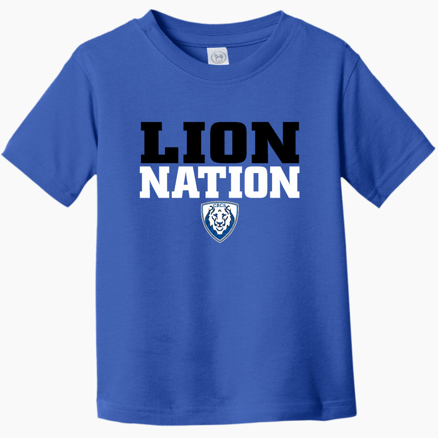 CENTRAL BAPTIST CHRISTIAN SCHOOL LIONS Rabbit Skins Toddler Fine Jersey T-Shirt