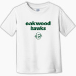 Oakwood Hawks <span class="pdp-name-mascot">Oakwood Hawks</span> Rabbit Skins Toddler Fine Jersey T-Shirt Front Thumbnail