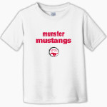 MUNSTER HIGH SCHOOL MUSTANGS <span class="pdp-name-mascot">MUNSTER MUSTANGS</span> Rabbit Skins Toddler Fine Jersey T-Shirt Front Thumbnail