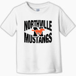 NORTHVILLE HIGH SCHOOL MUSTANGS Rabbit Skins Toddler Fine Jersey T-Shirt Front Thumbnail