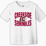 Creekside Seminoles <span class="pdp-name-mascot">Creekside Seminoles</span> Rabbit Skins Toddler Fine Jersey T-Shirt Front Thumbnail