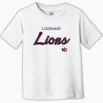 LOCKHART HIGH SCHOOL LIONS Rabbit Skins Toddler Fine Jersey T-Shirt Front Thumbnail