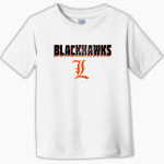LESLIE HIGH SCHOOL BLACKHAWKS Rabbit Skins Toddler Fine Jersey T-Shirt Front Thumbnail