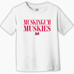 Muskingum Muskies Rabbit Skins Toddler Fine Jersey T-Shirt Front Thumbnail