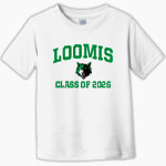 LOOMIS HIGH SCHOOL WOLVES <span class="pdp-name-mascot">LOOMIS WOLVES</span> Rabbit Skins Toddler Fine Jersey T-Shirt Front Thumbnail