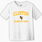 CLINTON HIGH SCHOOL YELLOWJACKETS Rabbit Skins Toddler Fine Jersey T-Shirt Front Thumbnail