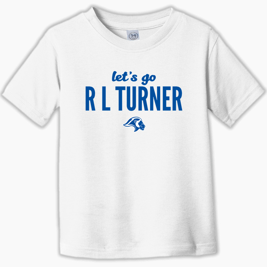 R L TURNER HIGH SCHOOL LIONS Rabbit Skins Toddler Fine Jersey T-Shirt