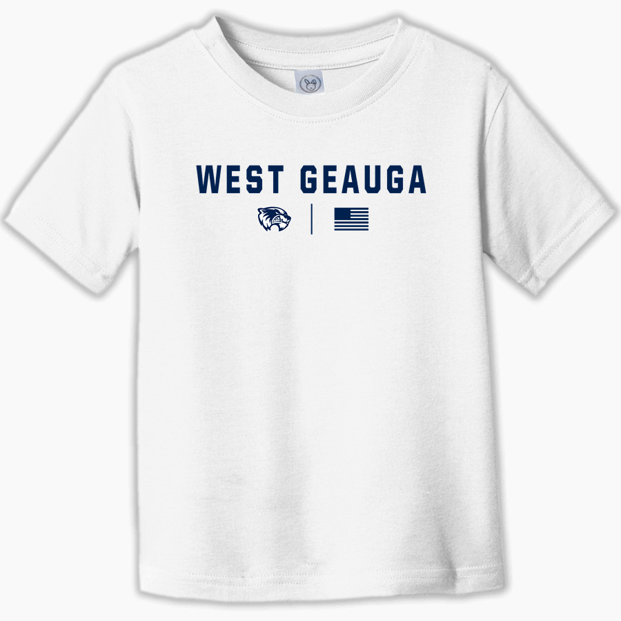 WEST GEAUGA HIGH SCHOOL WOLVERINES ONLINE STORE <span class="pdp-name-mascot">WEST GEAUGA WOLVERINES</span> Rabbit Skins Toddler Fine Jersey T-Shirt