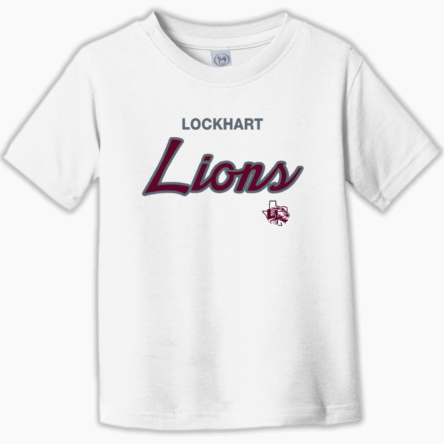 LOCKHART HIGH SCHOOL LIONS Rabbit Skins Toddler Fine Jersey T-Shirt