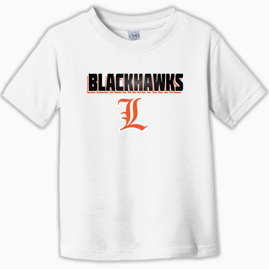 LESLIE HIGH SCHOOL BLACKHAWKS Rabbit Skins Toddler Fine Jersey T-Shirt