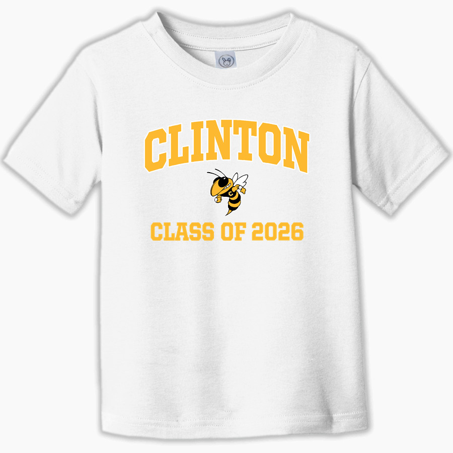 CLINTON HIGH SCHOOL YELLOWJACKETS Rabbit Skins Toddler Fine Jersey T-Shirt