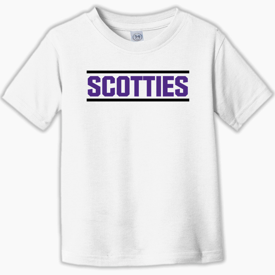 Ballston Spa Scotties The Official Online Store <span class="pdp-name-mascot">Baaston Spa Scotties</span> Rabbit Skins Toddler Fine Jersey T-Shirt