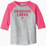 Cornerstone Lions Rabbit Skins Toddler Baseball Fine Jersey T-Shirt Front Thumbnail