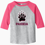 Paideia High Bears <span class="pdp-name-mascot">Paideia High School Bears</span> Rabbit Skins Toddler Baseball Fine Jersey T-Shirt Front Thumbnail