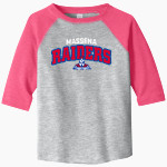 Massena Red Raiders <span class="pdp-name-mascot">Massena Raiders</span> Rabbit Skins Toddler Baseball Fine Jersey T-Shirt Front Thumbnail