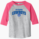 Wyoming Cowboys Cowboys <span class="pdp-name-mascot">Wyoming Cowboys</span> Rabbit Skins Toddler Baseball Fine Jersey T-Shirt Front Thumbnail