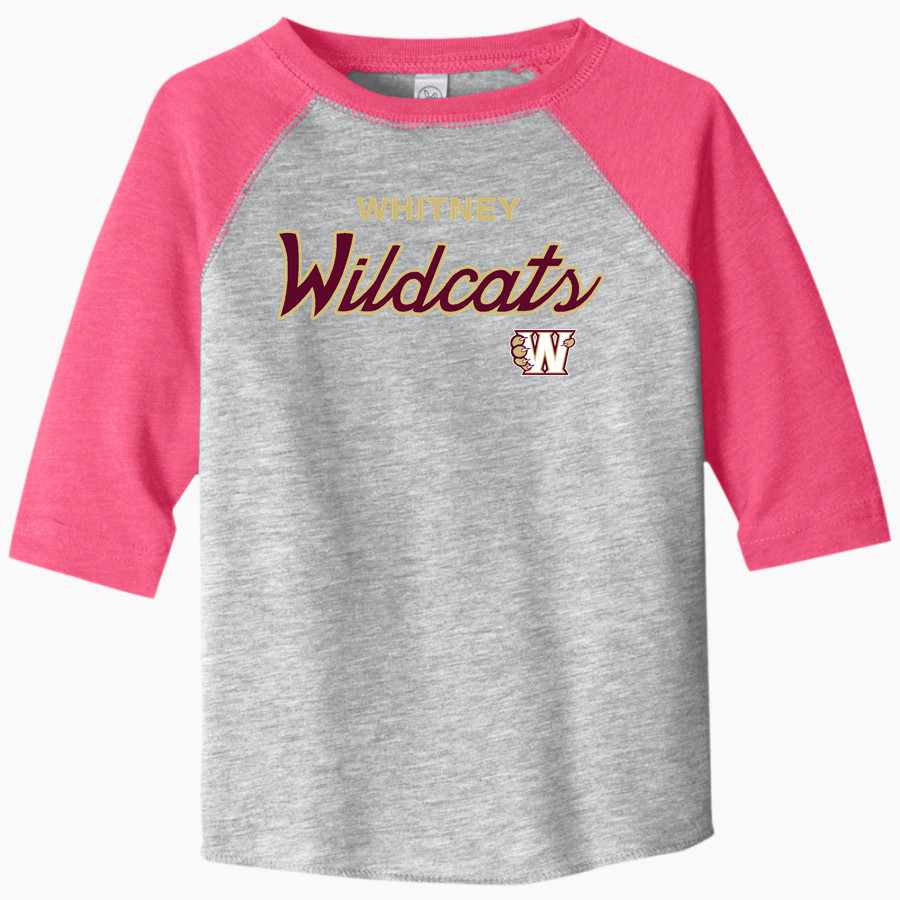 Whitney Wildcats <span class="pdp-name-mascot">Whitney Wildcats</span> Rabbit Skins Toddler Baseball Fine Jersey T-Shirt