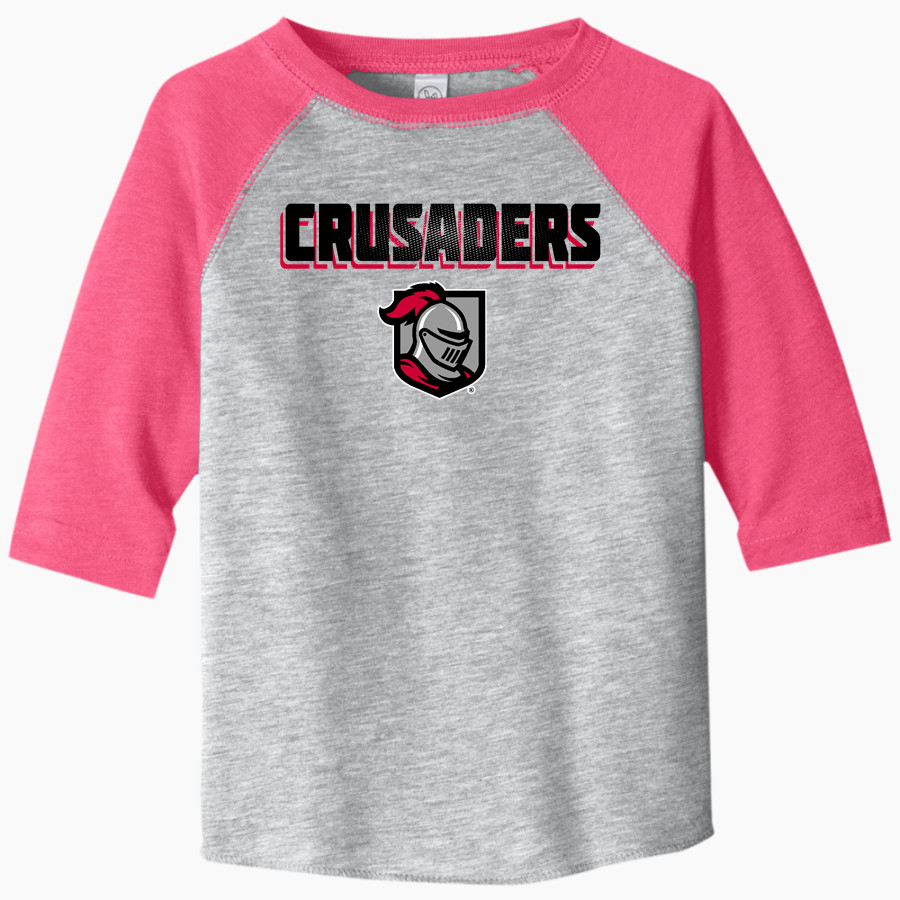 Belmont Abbey College The Official Store of the Crusaders Rabbit Skins Toddler Baseball Fine Jersey T-Shirt