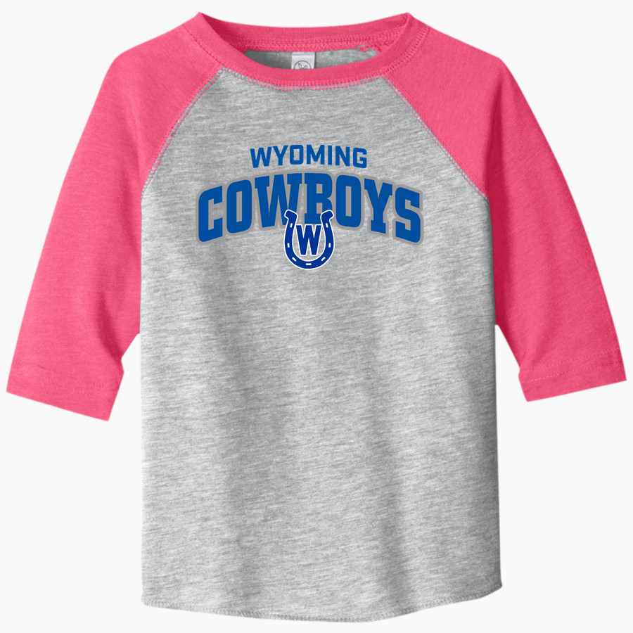 Wyoming Cowboys Cowboys <span class="pdp-name-mascot">Wyoming Cowboys</span> Rabbit Skins Toddler Baseball Fine Jersey T-Shirt