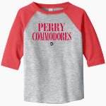 PERRY HIGH SCHOOL COMMODORES <span class="pdp-name-mascot">PERRY COMMODORES</span> Rabbit Skins Toddler Baseball Fine Jersey T-Shirt Front Thumbnail