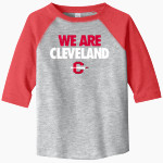 CLEVELAND HIGH SCHOOL INDIANS <span class="pdp-name-mascot">CLEVELAND INDIANS</span> Rabbit Skins Toddler Baseball Fine Jersey T-Shirt Front Thumbnail