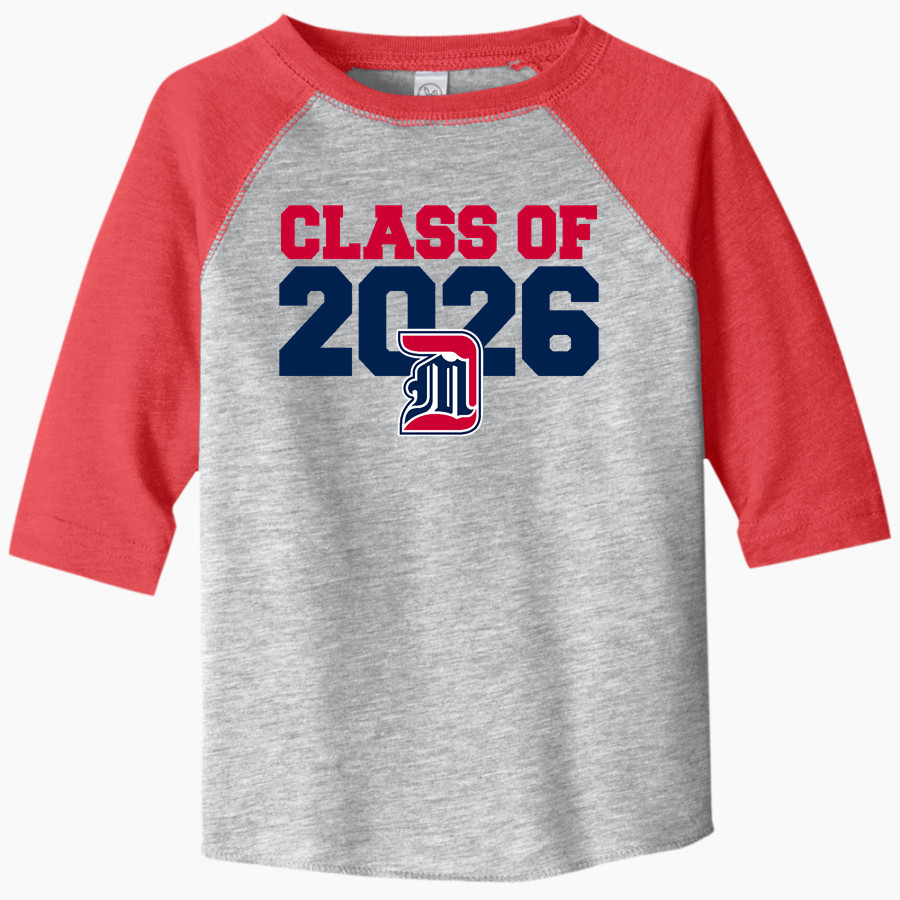 Detroit Mercy Titans Sideline Store <span class="pdp-name-mascot">UDM Titans</span> Rabbit Skins Toddler Baseball Fine Jersey T-Shirt