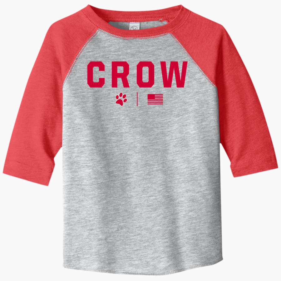 CROW HIGH SCHOOL Cougars Online Store Rabbit Skins Toddler Baseball Fine Jersey T-Shirt