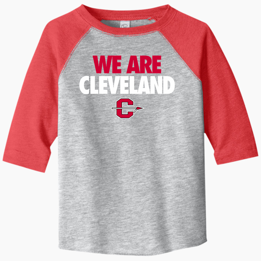 CLEVELAND HIGH SCHOOL INDIANS <span class="pdp-name-mascot">CLEVELAND INDIANS</span> Rabbit Skins Toddler Baseball Fine Jersey T-Shirt