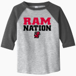 Jamesville DeWitt Red Rams <span class="pdp-name-mascot">Jamesville DeWitt Red Rams or JD Red Rams</span> Rabbit Skins Toddler Baseball Fine Jersey T-Shirt Front Thumbnail