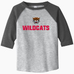 Wheatley Wildcats <span class="pdp-name-mascot">Wheatley Wildcats</span> Rabbit Skins Toddler Baseball Fine Jersey T-Shirt Front Thumbnail