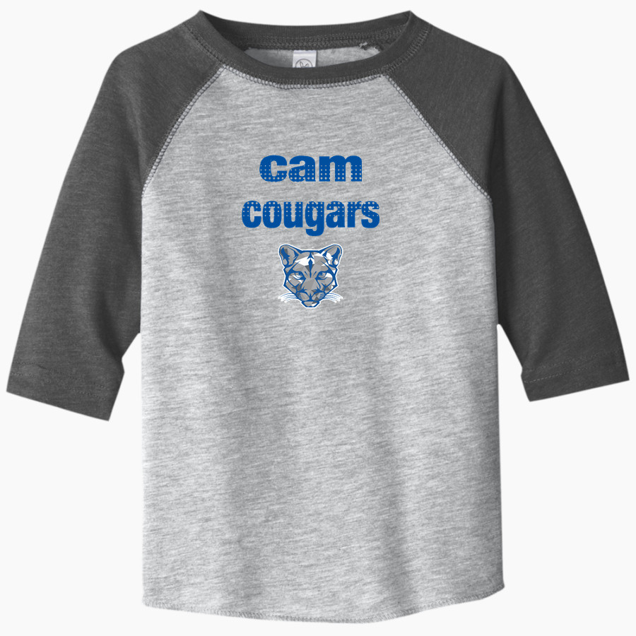 CAM HIGH SCHOOL COUGARS Rabbit Skins Toddler Baseball Fine Jersey T-Shirt