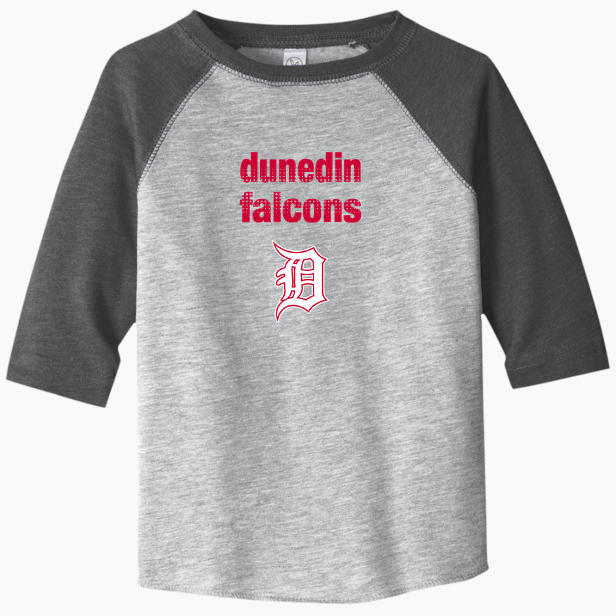 Dunedin Falcons <span class="pdp-name-mascot">Dunedin High School Falcons</span> Rabbit Skins Toddler Baseball Fine Jersey T-Shirt