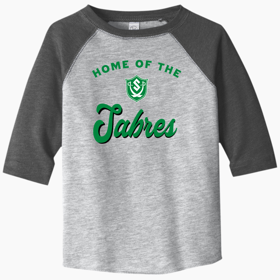 Schalmont Sabres Rabbit Skins Toddler Baseball Fine Jersey T-Shirt