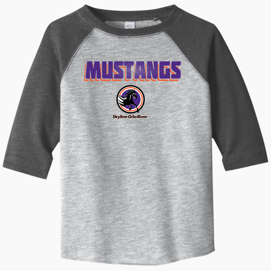 Skyline Gila River Mustangs <span class="pdp-name-mascot">Skyline Mustangs</span> Rabbit Skins Toddler Baseball Fine Jersey T-Shirt