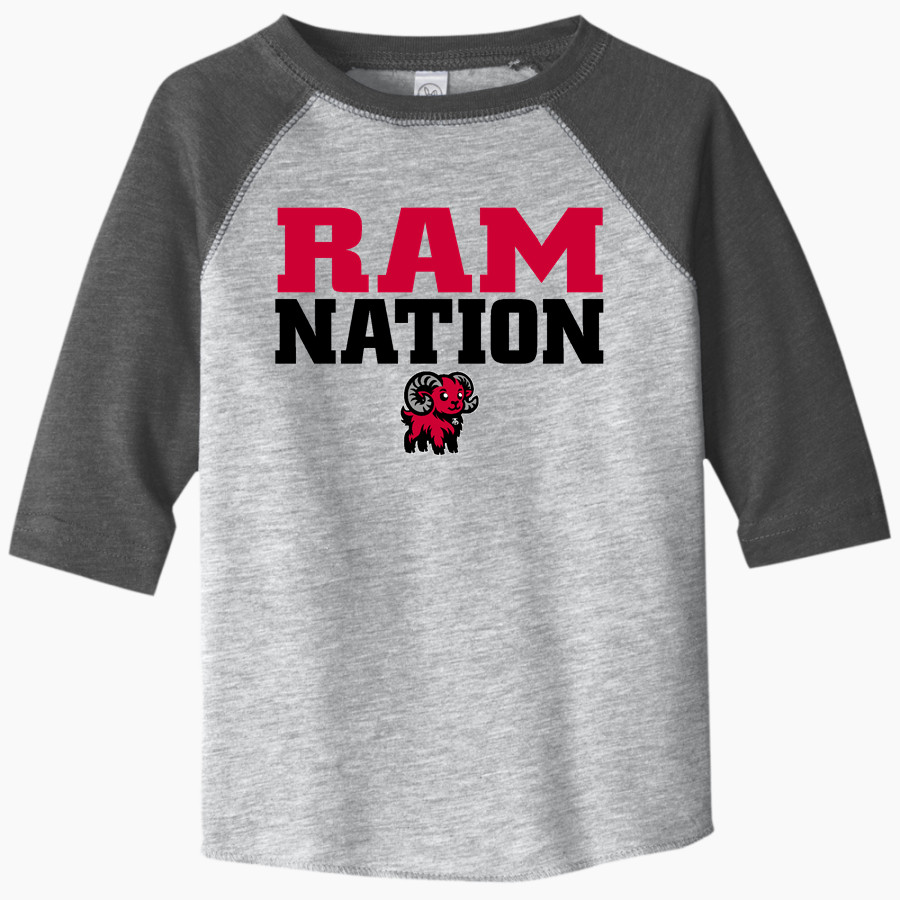 Jamesville DeWitt Red Rams <span class="pdp-name-mascot">Jamesville DeWitt Red Rams or JD Red Rams</span> Rabbit Skins Toddler Baseball Fine Jersey T-Shirt