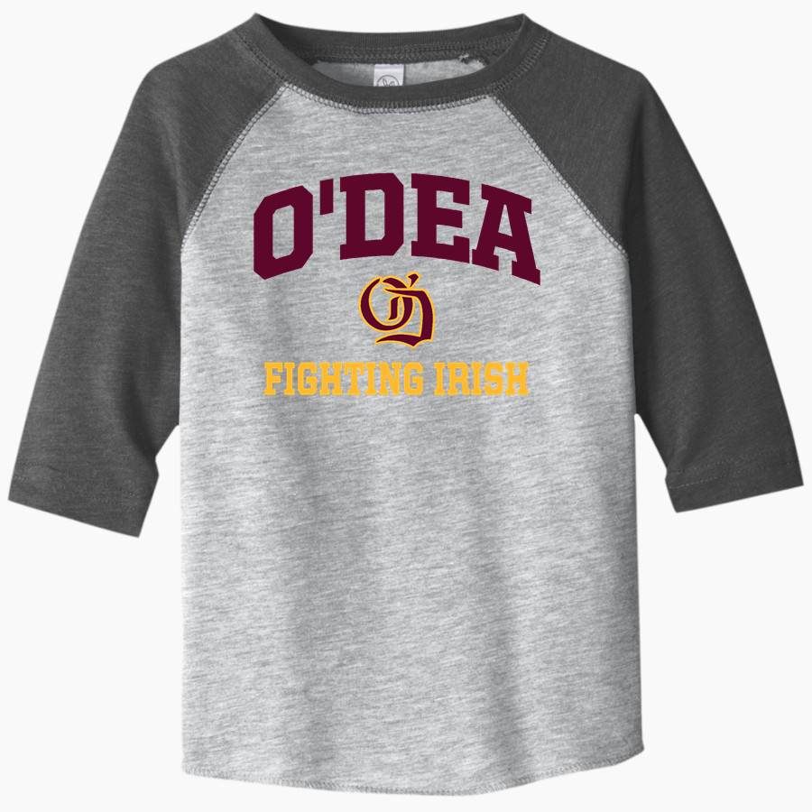 O'Dea Fighting Irish Official Online Store <span class="pdp-name-mascot">O DEA FIGHTING IRISH</span> Rabbit Skins Toddler Baseball Fine Jersey T-Shirt